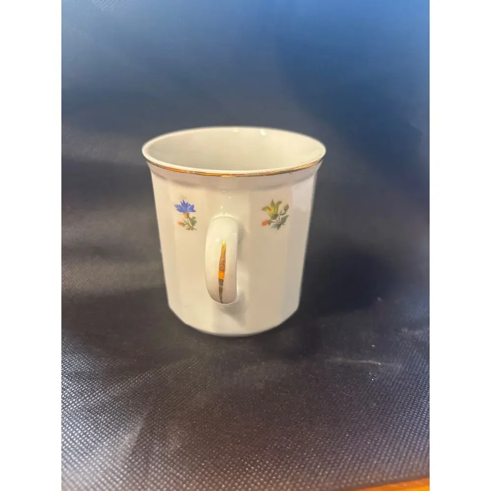 Belfor Tony Bohemian China Tea or Coffee Mug from Czechoslovakia, floral pattern